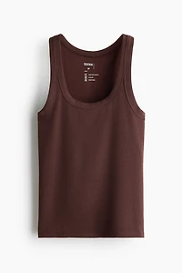 Cooling Slim-Fit Ribbed Tank Top
