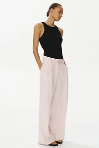 Wide-Leg Pants with Belt