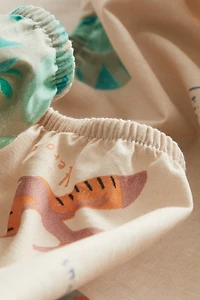 Patterned Cotton Fitted Sheet