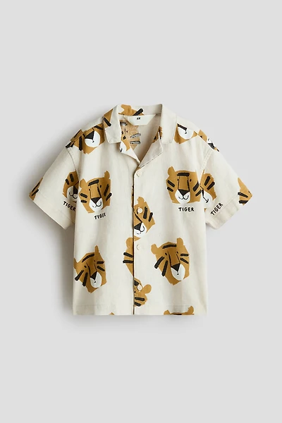 Linen-Blend Resort Shirt