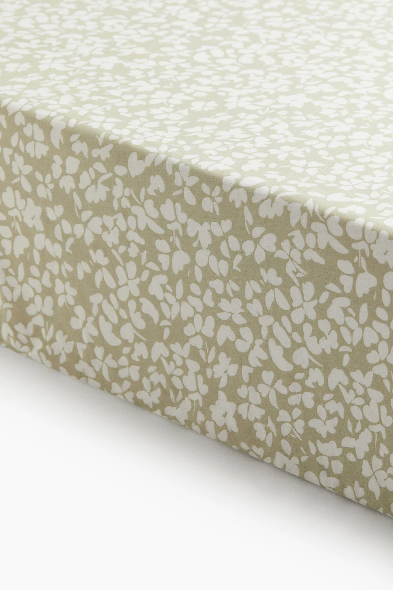 Drap-housse à motif pour lit simple