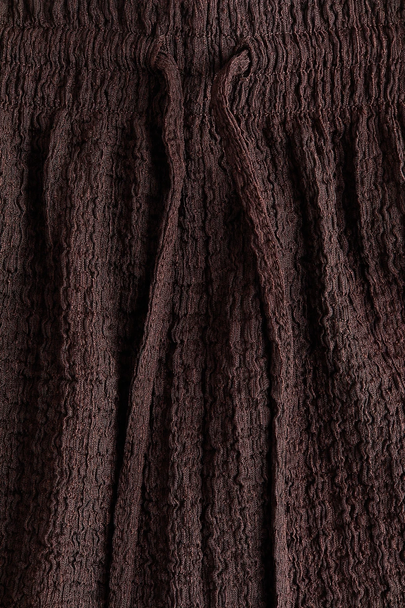 Textured Jersey Drawstring Shorts