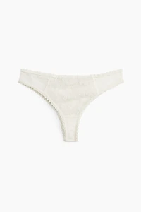 Embroidered Lace Brazilian Briefs