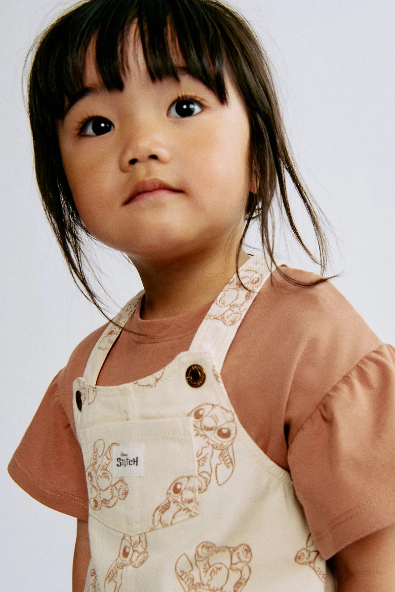 Printed Overall Dress