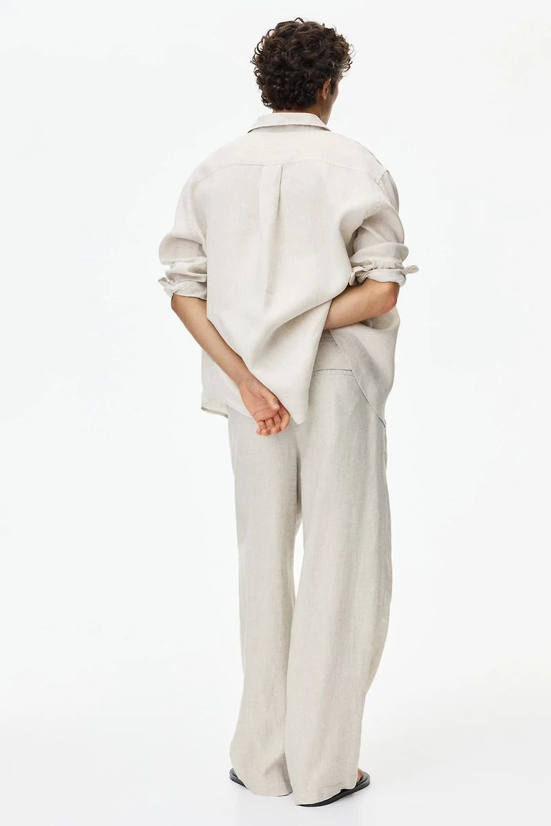 Loose-Fit Linen Pants