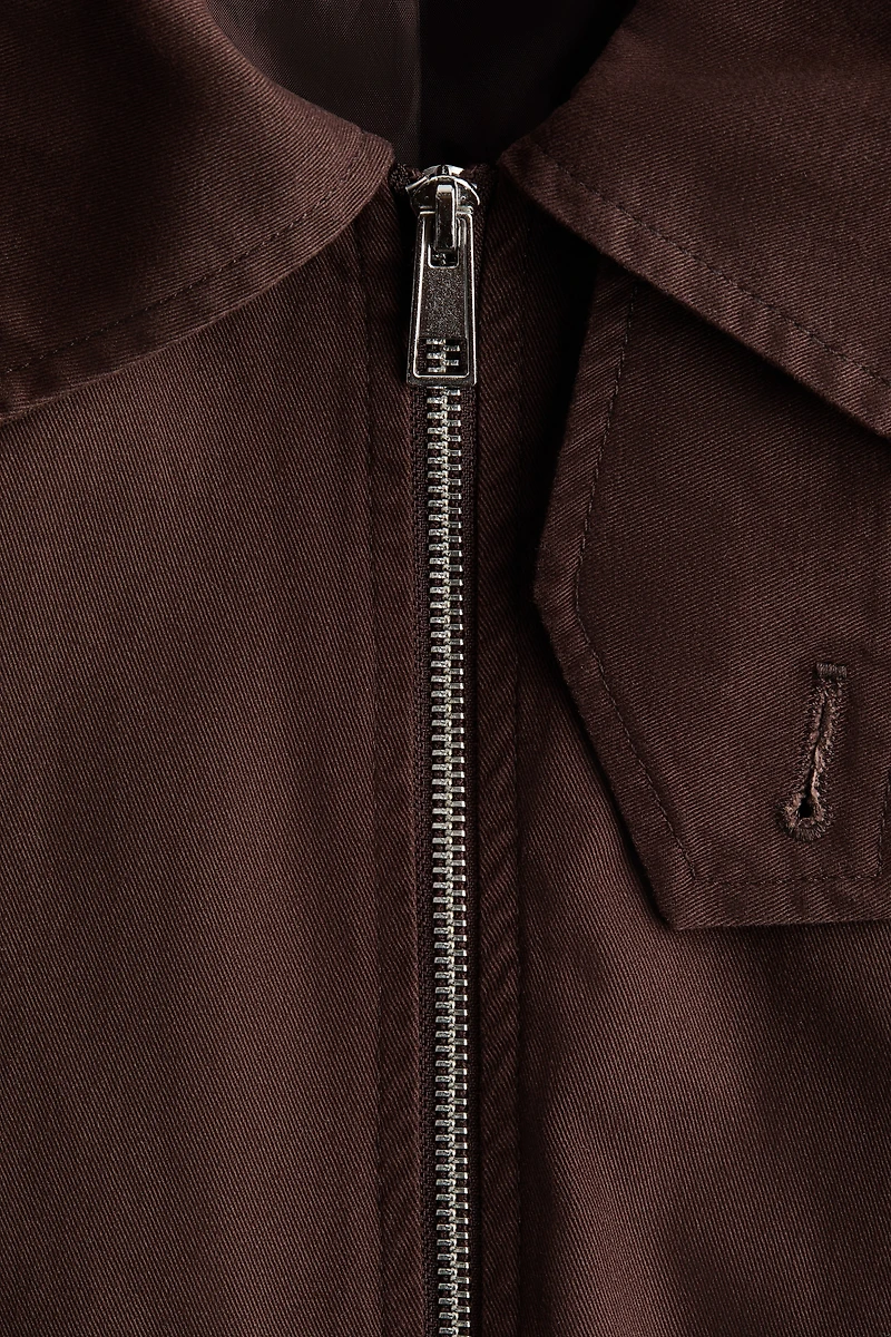 Twill Jacket with Collar