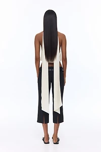 Satin Halterneck Crop Top