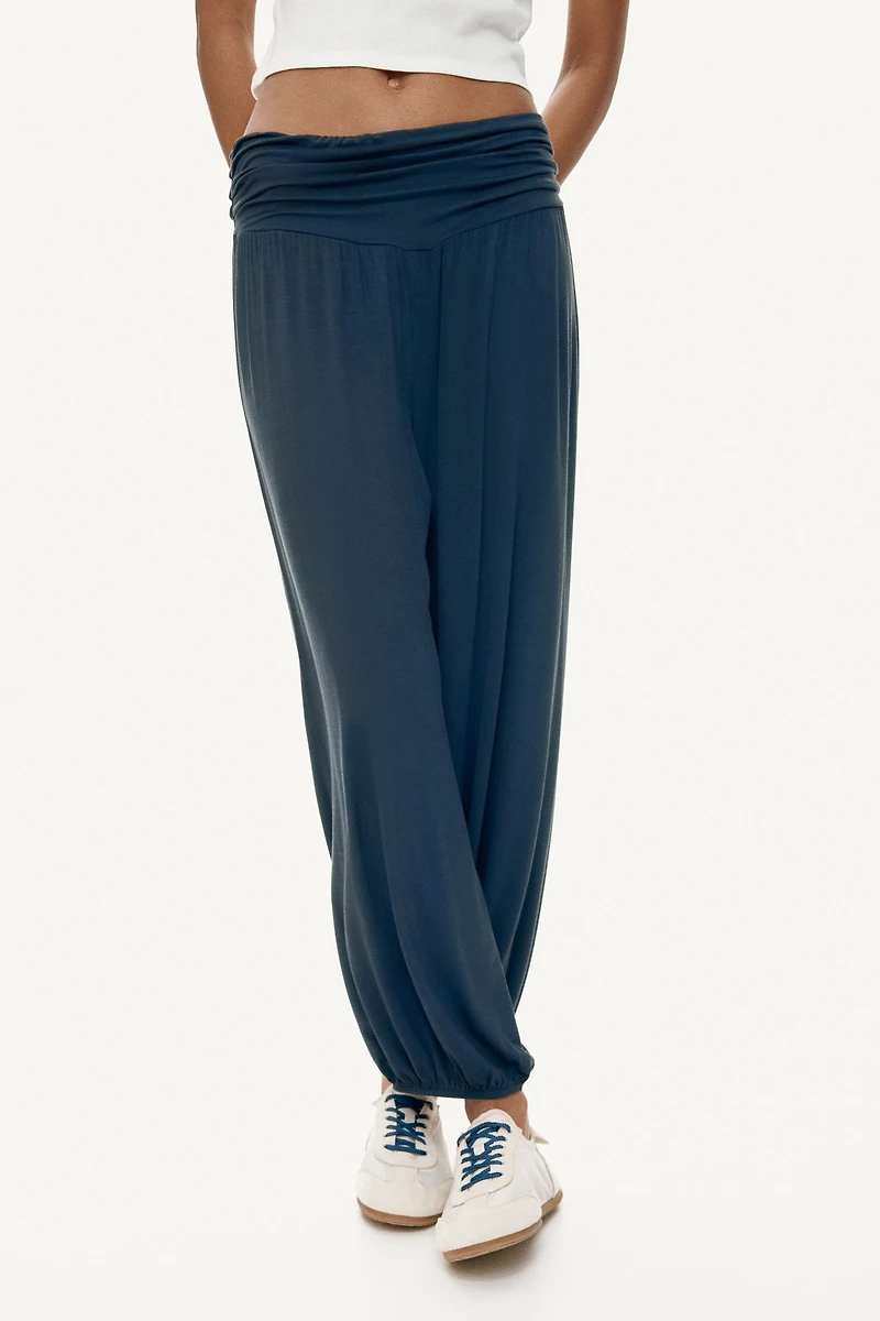 Pantalon en viscose avec jambes ballon