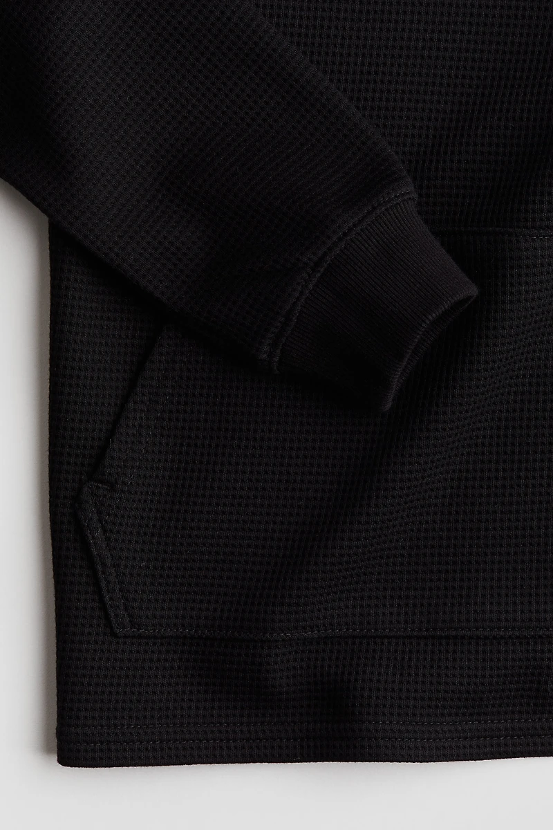Waffled Jersey Hoodie
