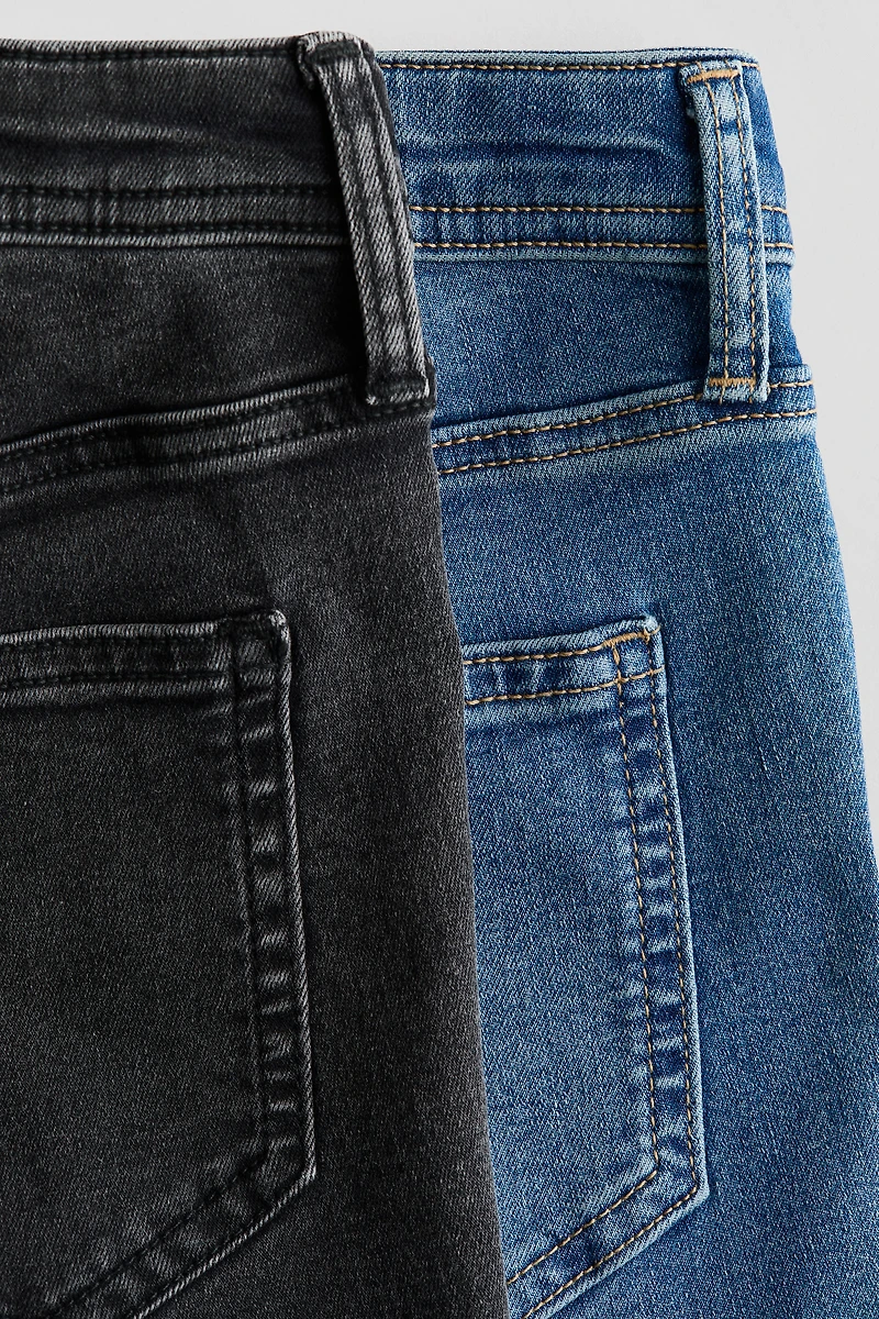 Lot de 2 jeans évasés Taille Basse