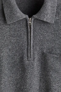 Chandail classique avec col à fermeture éclair