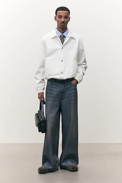 Jean large à taille haute