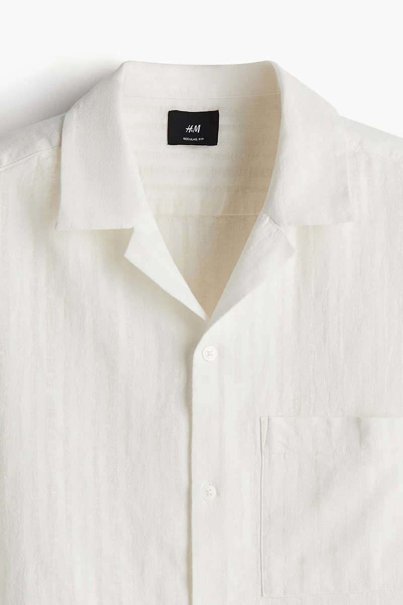 Regular-Fit Linen-Blend Resort Shirt
