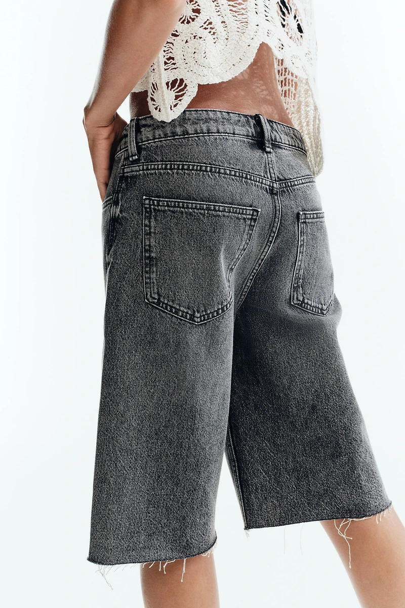 Denim Bermuda Shorts
