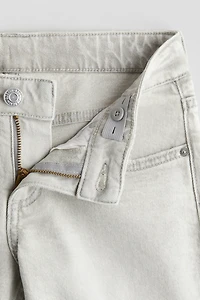 Jean taille basse à jambes larges