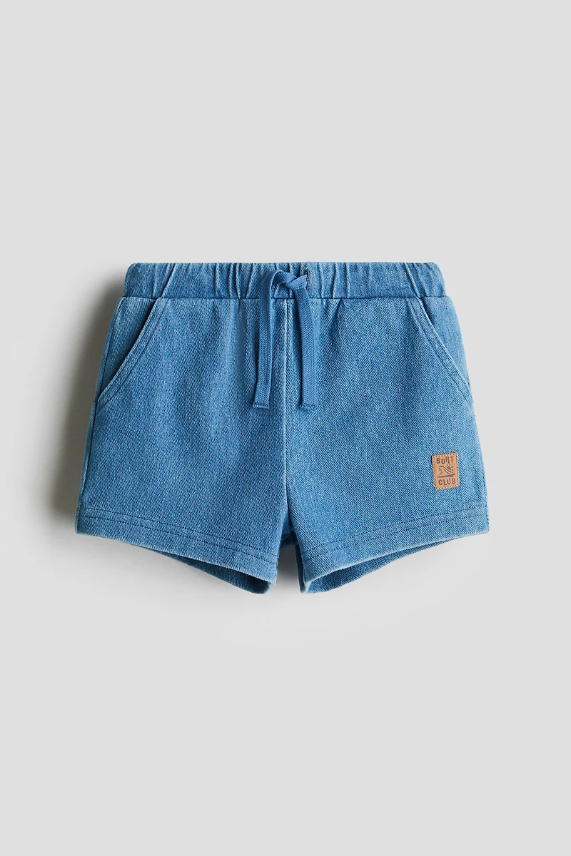 Denim-Look Shorts