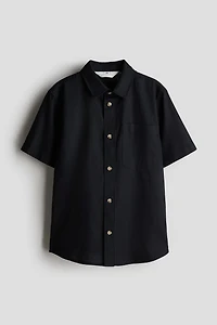 Linen-Blend Shirt