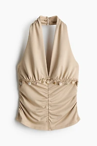 Embellished Halterneck Top