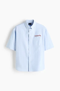 Relaxed-Fit Short-Sleeved Oxford Shirt