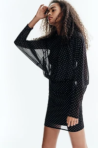 Printed Mini Dress