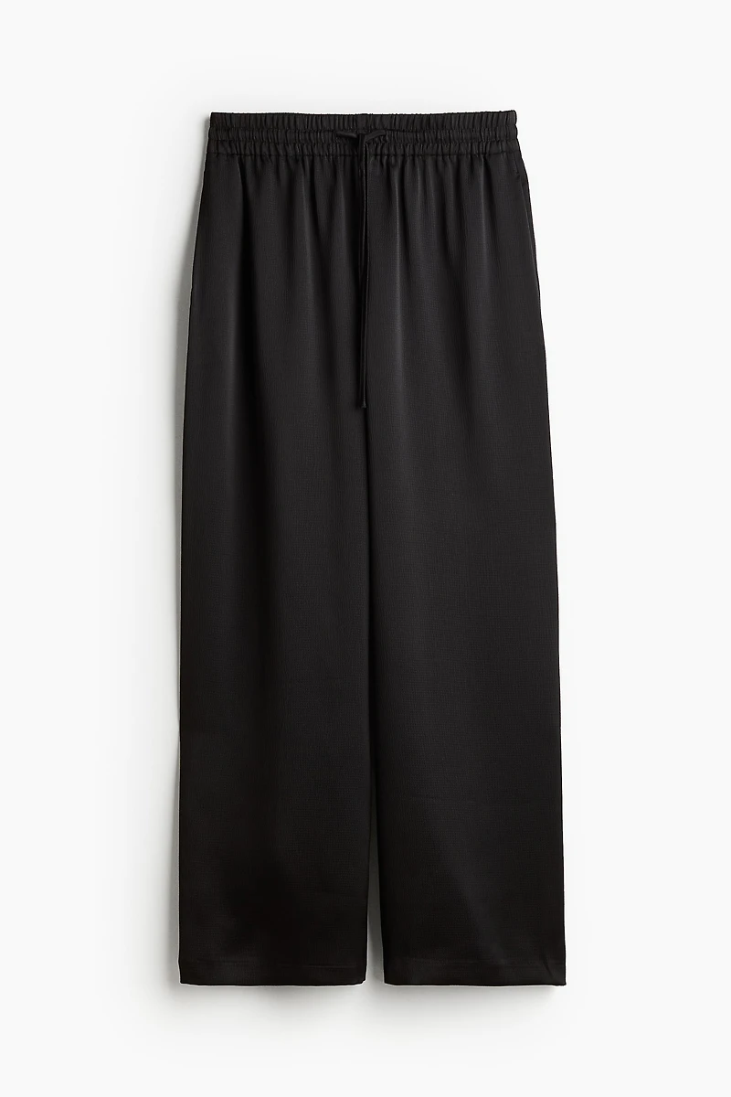 Pantalon large avec taille élastique