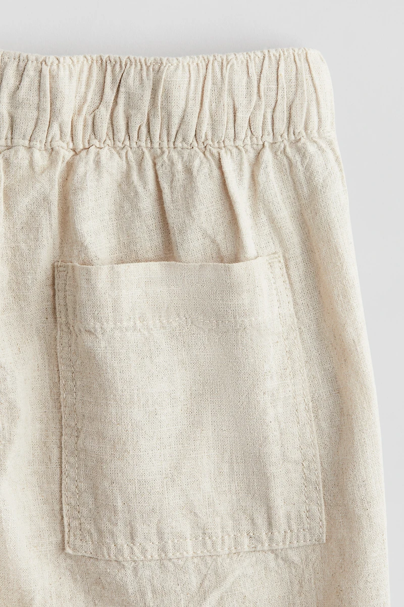 Linen-Blend Shorts