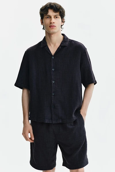 Relaxed-Fit Muslin Shorts