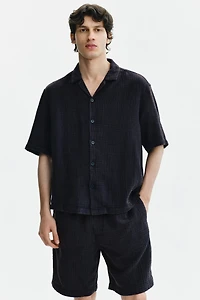Relaxed-Fit Muslin Shorts
