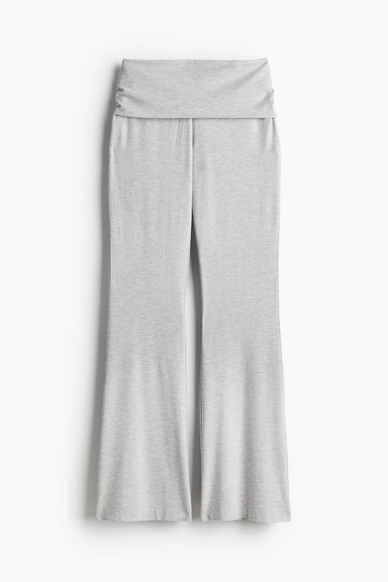 Pantalons à jambes évasées en jersey