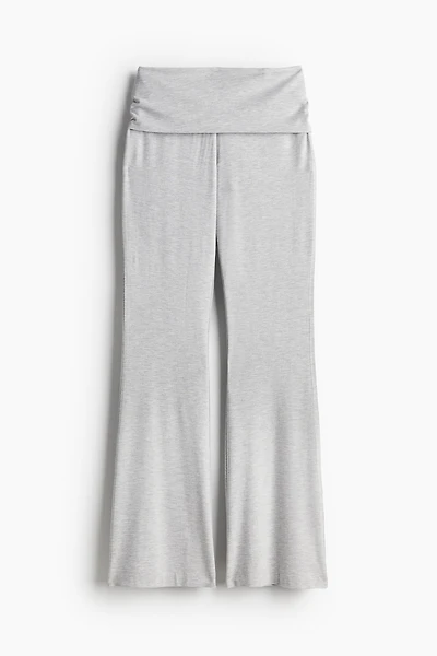Pantalons à jambes évasées en jersey
