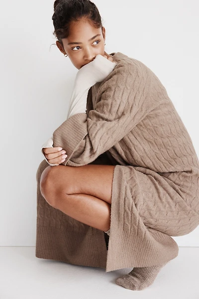 Robe maxi en tricot torsadé