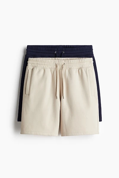 Lot de 2 shorts coupe classique en molleton