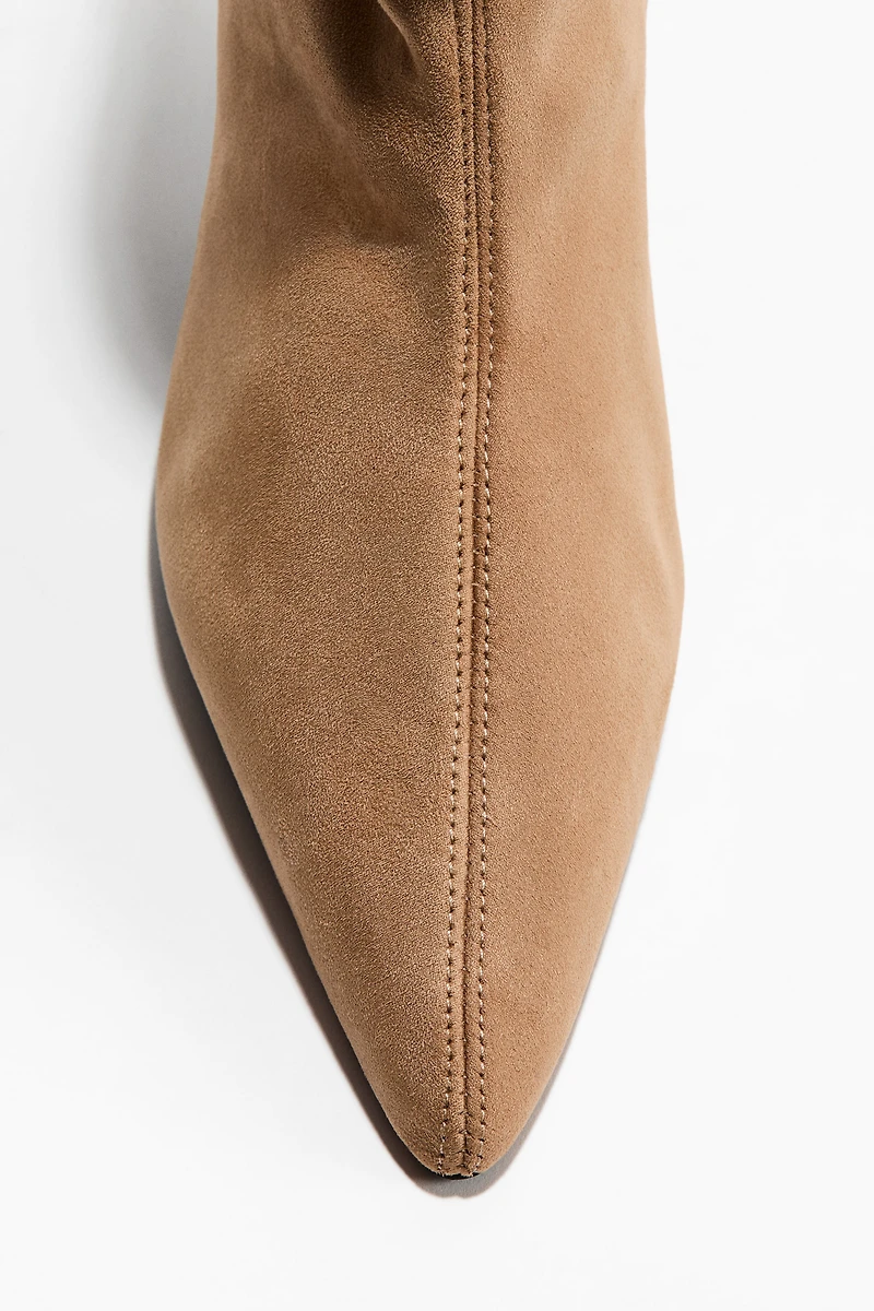 Bottines-chaussettes à talon