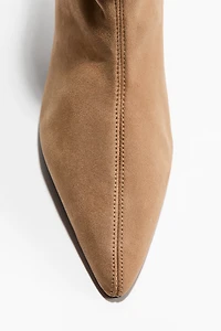 Bottines-chaussettes à talon