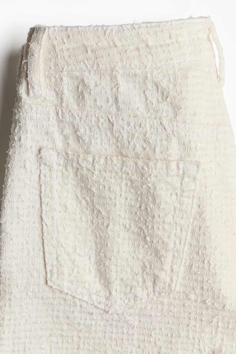 Textured Twill Bermuda Shorts