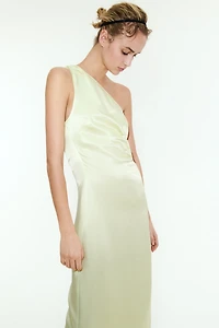 One-Shoulder Viscose Dress