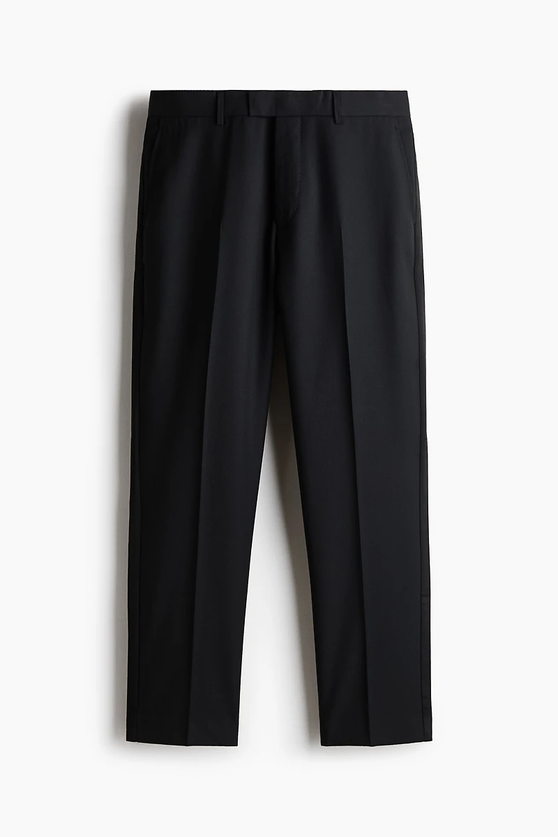 Regular-Fit Wool-Blend Tuxedo Pants