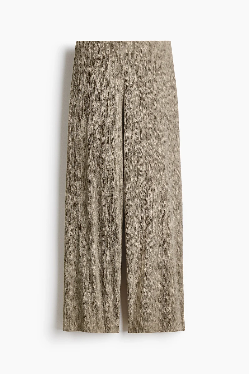 Straight Crinkled Pants