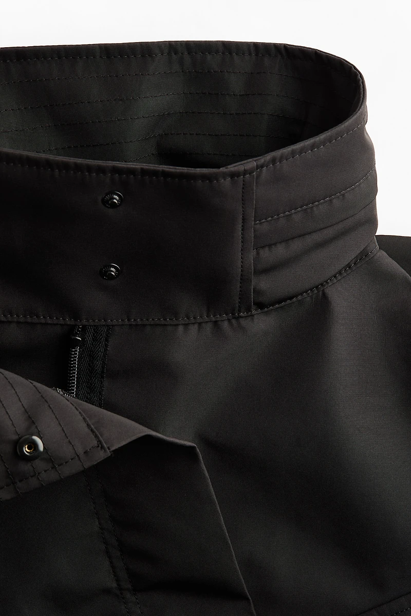 Hooded Peplum Jacket