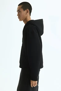 Loose-Fit Scuba Hooded Jacket