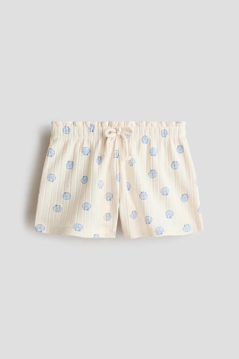 Pointelle Jersey Shorts