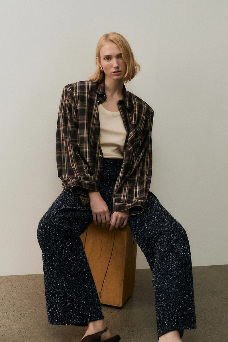 Shirt with Shoulder Pads