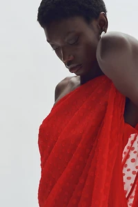 Draped One-Shoulder Dress