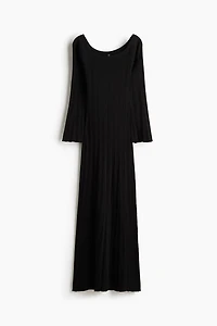 Ribbed Off-the-Shoulder Dress