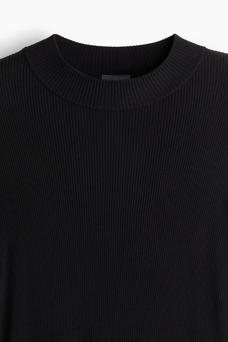 Slim Fit Rib-Knit Sweater