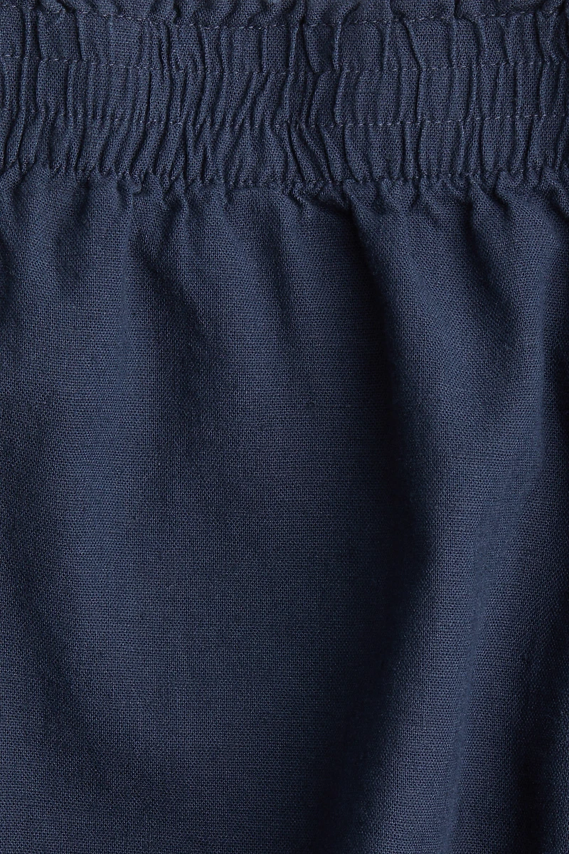 Linen-Blend Shorts