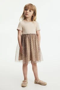 Dress with Tulle Skirt