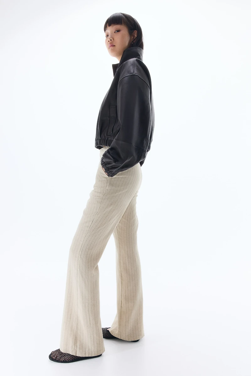 Pantalon sur mesure en lin mélangé