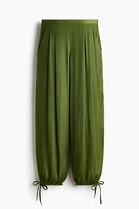Drawstring-Detail Pull-On Pants