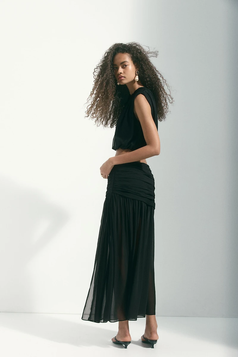 Sheer Maxi Skirt